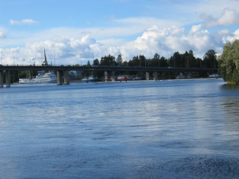 So this is Joensuu. The river and some bridge.