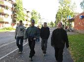 Klazu, JiiPee72, Niina (Klazu's honey), akiky and Eliezer on a guided city tour