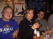 saku79, upponalle and Poutsi. BTW It was really nice to meet a girl (upponalle) who drank beer like men do ?